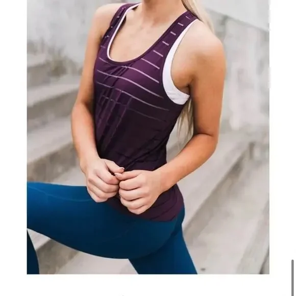 Zyia Active Wine Havana Athletic Tank NWT | Women's S - Picture 1 of 10